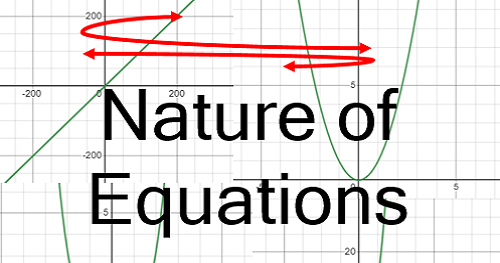 Nature of Equations